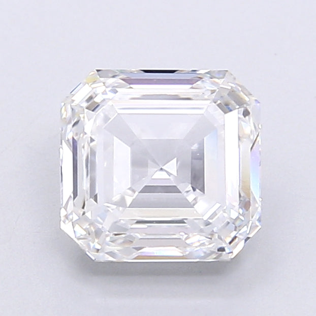 1.91 Carat Asscher Shaped, Very Good Cut, D Color, VVS2 Clarity, IGI Certified Lab Grown Diamond