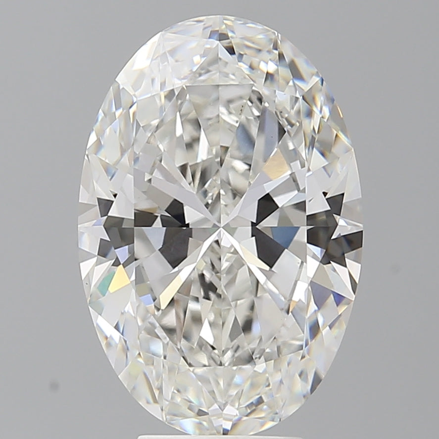 6.07 Carat Oval Shaped, Ideal Cut, F Color, VVS2 Clarity, IGI Certified Lab Grown Diamond