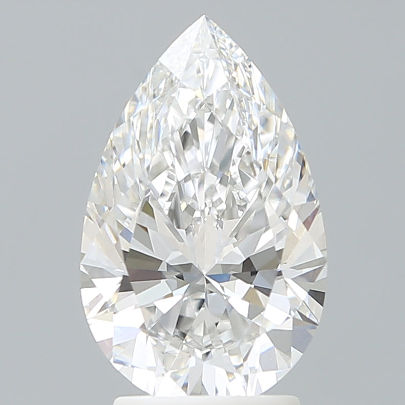 2.87 Carat Pear Shaped, Ideal Cut, E Color, VVS2 Clarity, IGI Certified Lab Grown Diamond