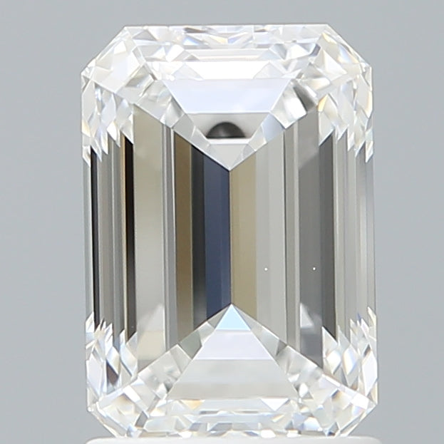 1.89 Carat Emerald Shaped, Ideal Cut, E Color, VVS1 Clarity, IGI Certified Lab Grown Diamond