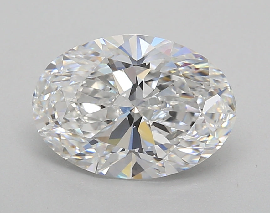 2.03 Carat Oval Shaped, Excellent Cut, D Color, VVS2 Clarity, IGI Certified Lab Grown Diamond