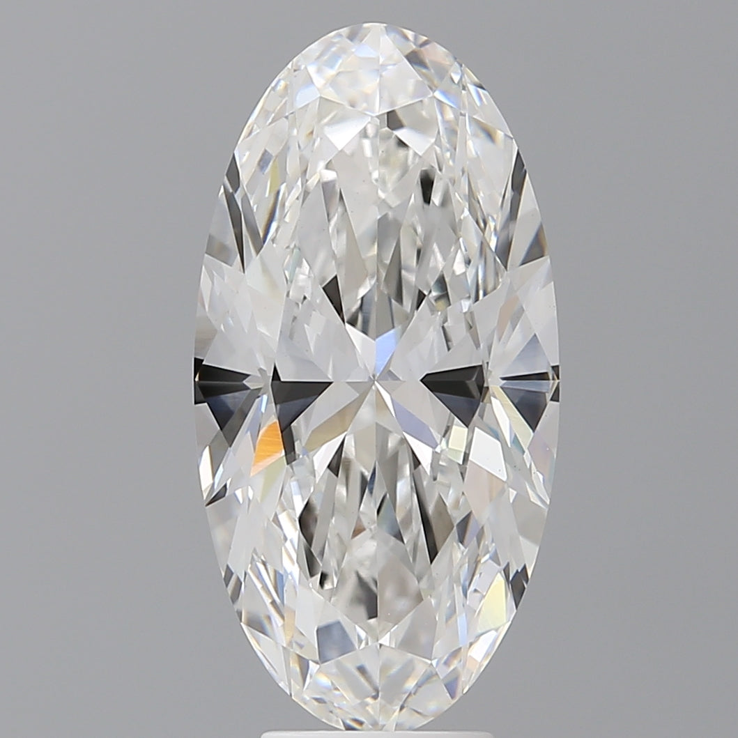 6.04 Carat Oval Shaped, Ideal Cut, F Color, VVS2 Clarity, IGI Certified Lab Grown Diamond