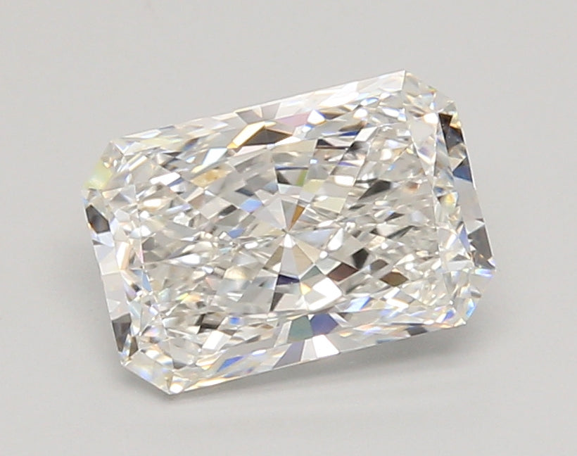 2.02 Carat Radiant Shaped, Ideal Cut, F Color, VVS1 Clarity, IGI Certified Lab Grown Diamond