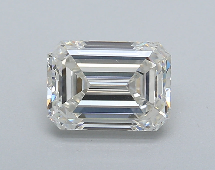 1.52 Carat Emerald Shaped, Very Good Cut, G Color, VVS2 Clarity, IGI Certified Lab Grown Diamond