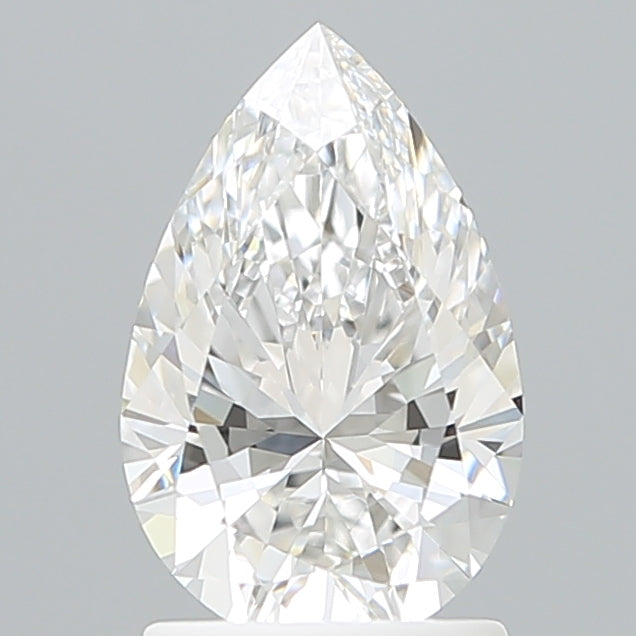 1.60 Carat Pear Shaped, Ideal Cut, E Color, VVS1 Clarity, IGI Certified Lab Grown Diamond