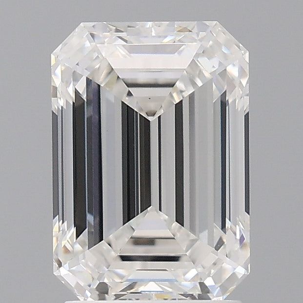 2.58 Carat Emerald Shaped, Ideal Cut, F Color, VS1 Clarity, IGI Certified Lab Grown Diamond