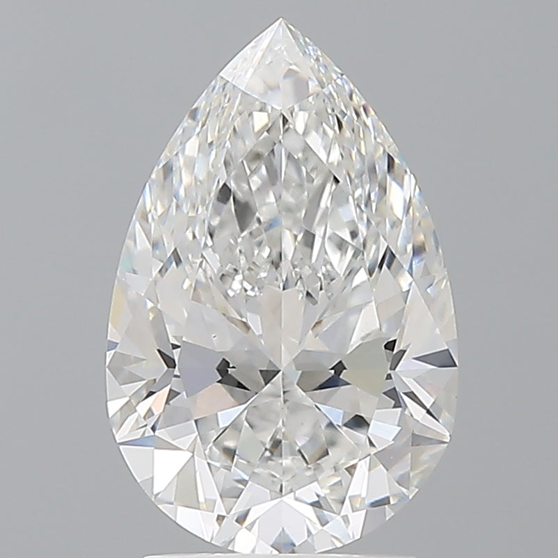 2.54 Carat Pear Shaped, Ideal Cut, E Color, VS1 Clarity, IGI Certified Lab Grown Diamond