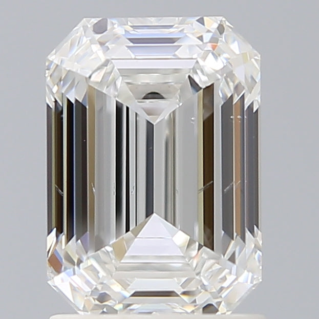 1.92 Carat Emerald Shaped, Ideal Cut, E Color, VS2 Clarity, IGI Certified Lab Grown Diamond