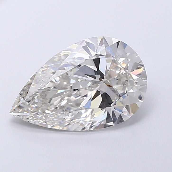 4.07 Carat Pear Shaped, Very Good Cut, G Color, VS1 Clarity, IGI Certified Lab Grown Diamond
