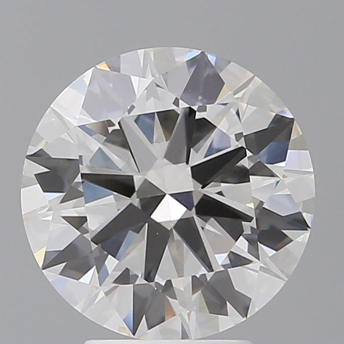 4.07 Carat Round Shaped, Excellent Cut, F Color, VVS2 Clarity, IGI Certified Lab Grown Diamond