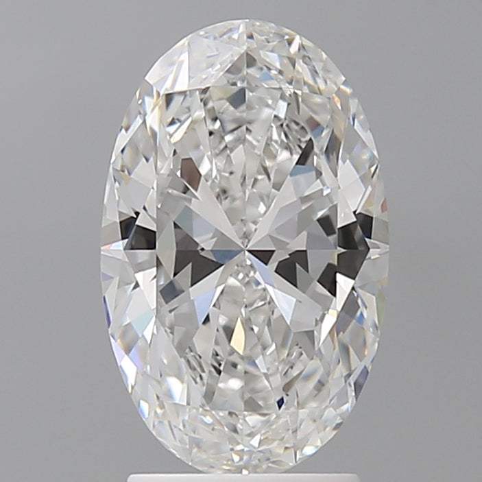 2.58 Carat Oval Shaped, Ideal Cut, E Color, VVS1 Clarity, IGI Certified Lab Grown Diamond
