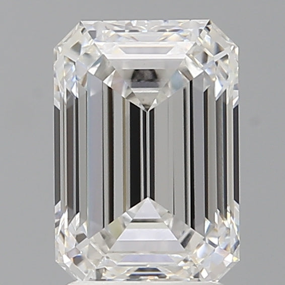 2.57 Carat Emerald Shaped, Ideal Cut, D Color, VVS2 Clarity, IGI Certified Lab Grown Diamond