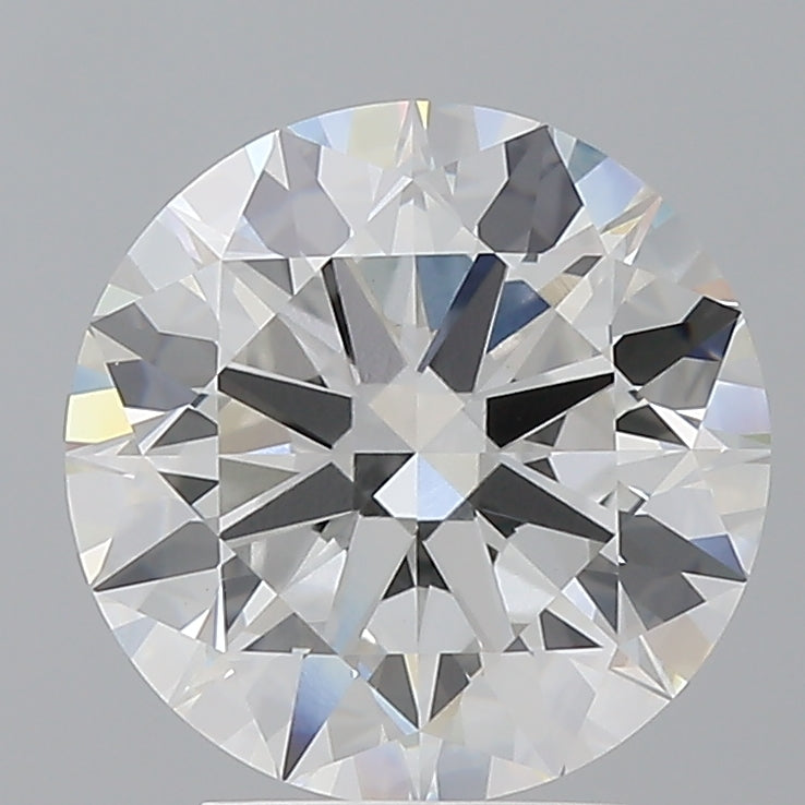 3.57 Carat Round Shaped, Excellent Cut, F Color, VVS2 Clarity, IGI Certified Lab Grown Diamond