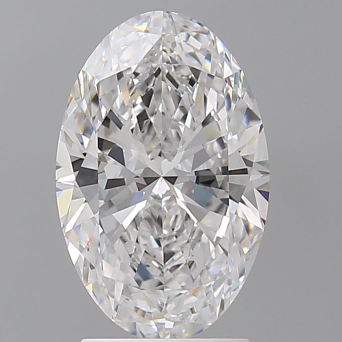 2.60 Carat Oval Shaped, Ideal Cut, D Color, VVS2 Clarity, IGI Certified Lab Grown Diamond