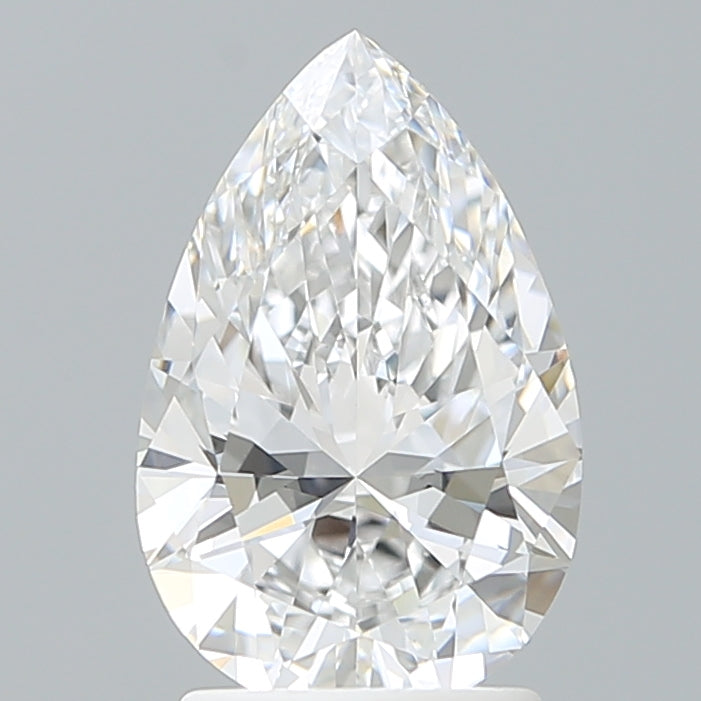 2.07 Carat Pear Shaped, Ideal Cut, E Color, VVS2 Clarity, IGI Certified Lab Grown Diamond