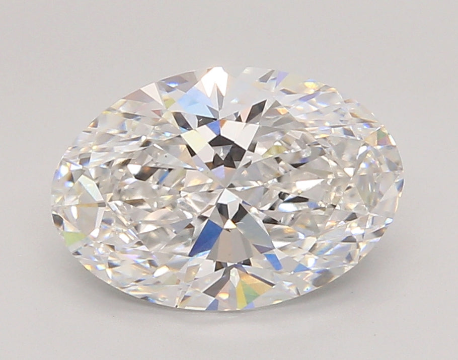 3.02 Carat Oval Shaped, Ideal Cut, E Color, VS1 Clarity, IGI Certified Lab Grown Diamond