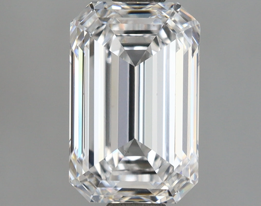 2.55 Carat Emerald Shaped, Ideal Cut, D Color, VVS1 Clarity, IGI Certified Lab Grown Diamond