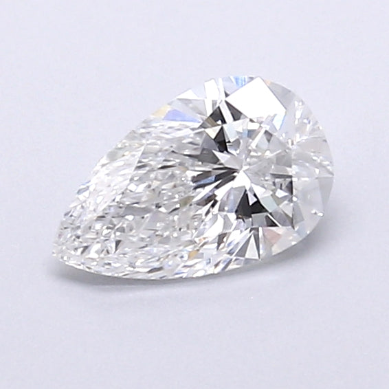 0.69 Carat Pear Shaped, Very Good Cut, D Color, VVS2 Clarity, IGI Certified Lab Grown Diamond
