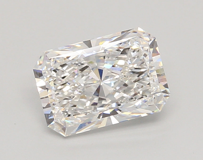 2.06 Carat Radiant Shaped, Ideal Cut, D Color, VVS2 Clarity, IGI Certified Lab Grown Diamond