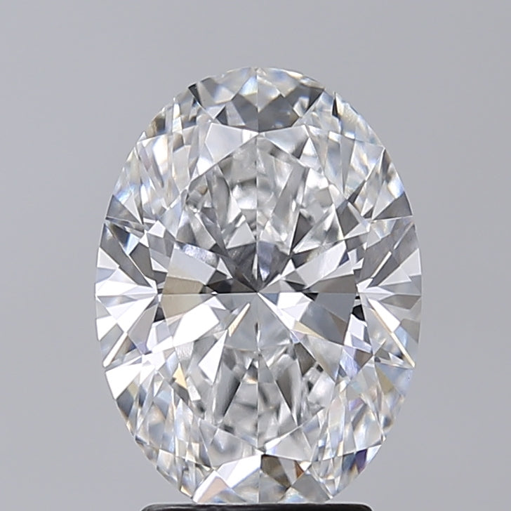 3.00 Carat Oval Shaped, Excellent Cut, D Color, VVS2 Clarity, IGI Certified Lab Grown Diamond