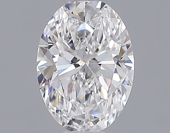 0.72 Carat Oval Shaped, Ideal Cut, D Color, VVS2 Clarity, IGI Certified Lab Grown Diamond