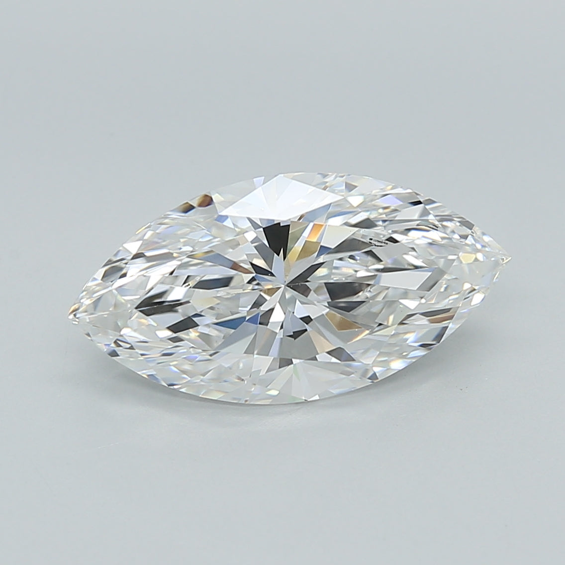 2.52 Carat Marquise Shaped, Ideal Cut, E Color, VVS2 Clarity, IGI Certified Lab Grown Diamond