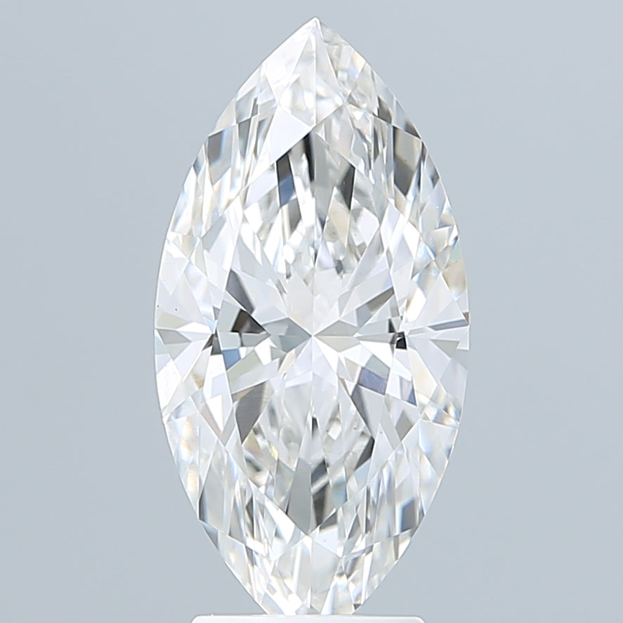 3.58 Carat Marquise Shaped, Ideal Cut, F Color, VS1 Clarity, IGI Certified Lab Grown Diamond