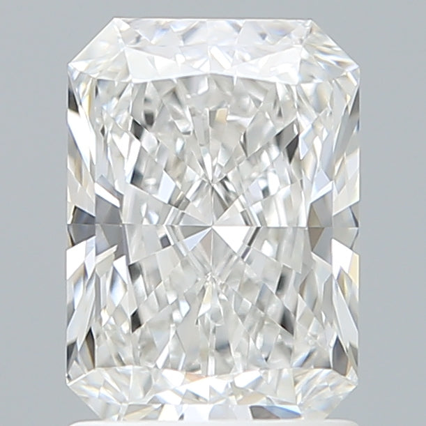 1.58 Carat Radiant Shaped, Ideal Cut, D Color, VVS2 Clarity, IGI Certified Lab Grown Diamond