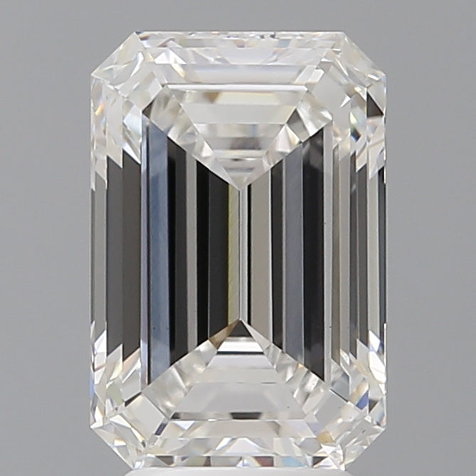 4.00 Carat Emerald Shaped, Ideal Cut, F Color, VS1 Clarity, IGI Certified Lab Grown Diamond