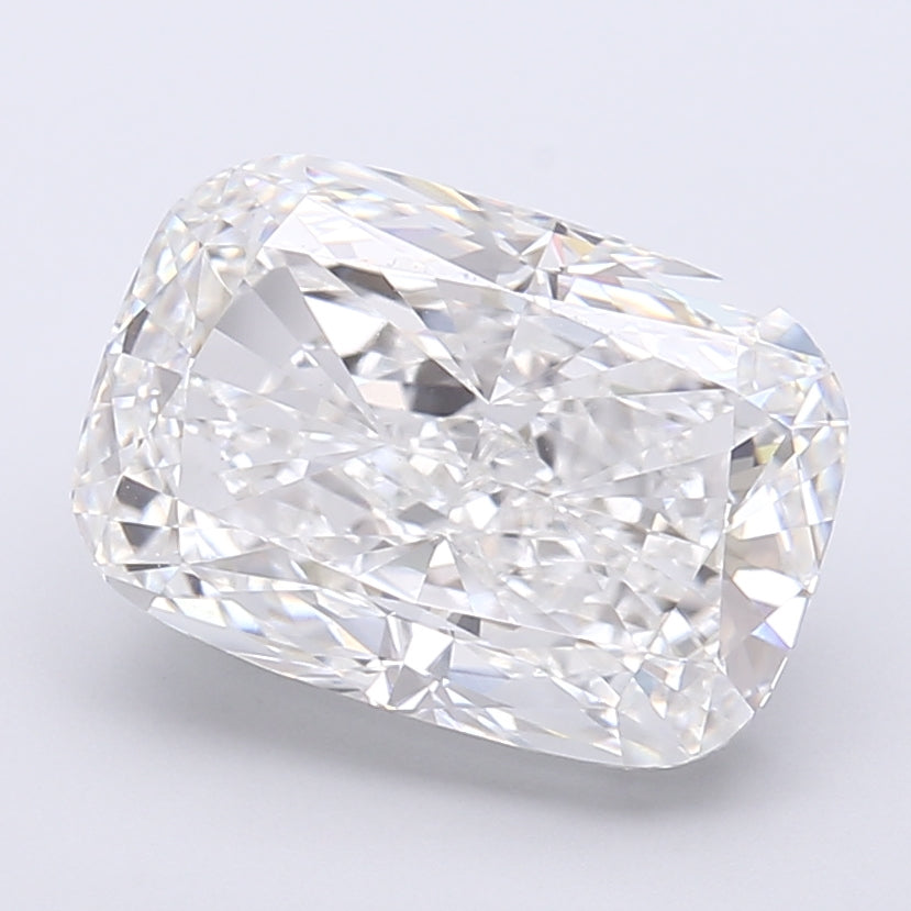 5.11 Carat Cushion Shaped, Very Good Cut, E Color, VVS2 Clarity, IGI Certified Lab Grown Diamond