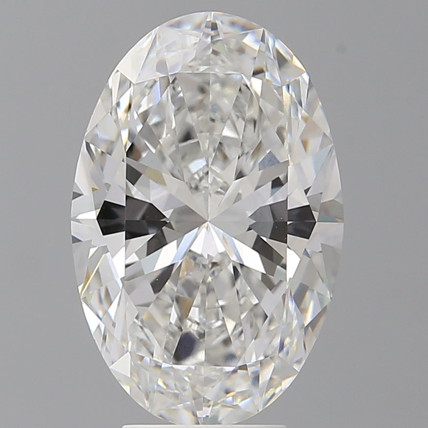5.59 Carat Oval Shaped, Ideal Cut, F Color, VVS2 Clarity, IGI Certified Lab Grown Diamond