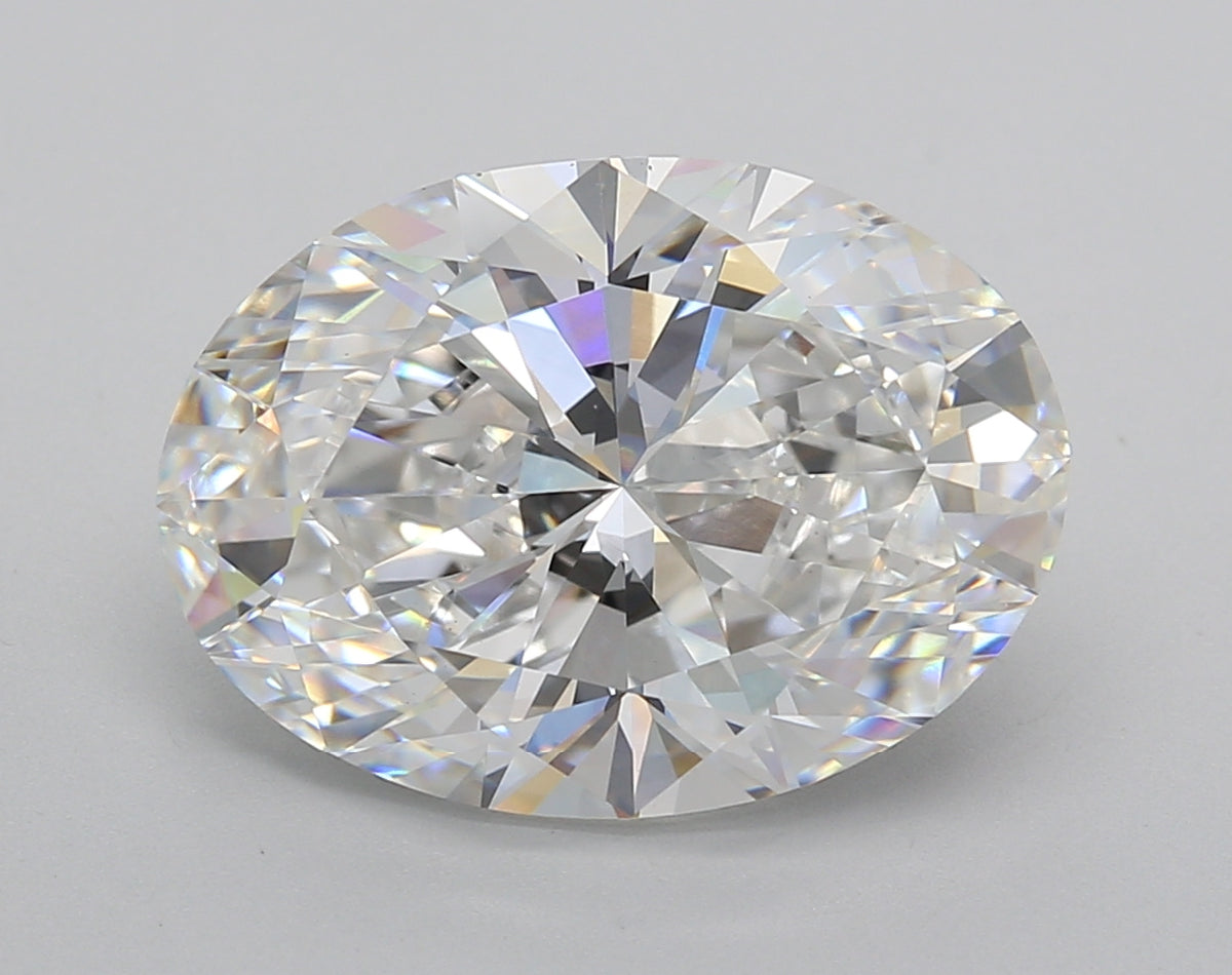 6.00 Carat Oval Shaped, Very Good Cut, E Color, VVS2 Clarity, IGI Certified Lab Grown Diamond