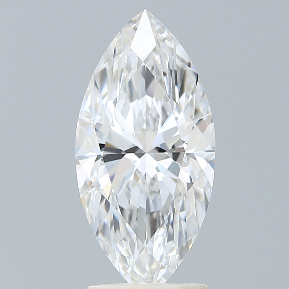 2.10 Carat Marquise Shaped, Ideal Cut, D Color, VVS2 Clarity, IGI Certified Lab Grown Diamond