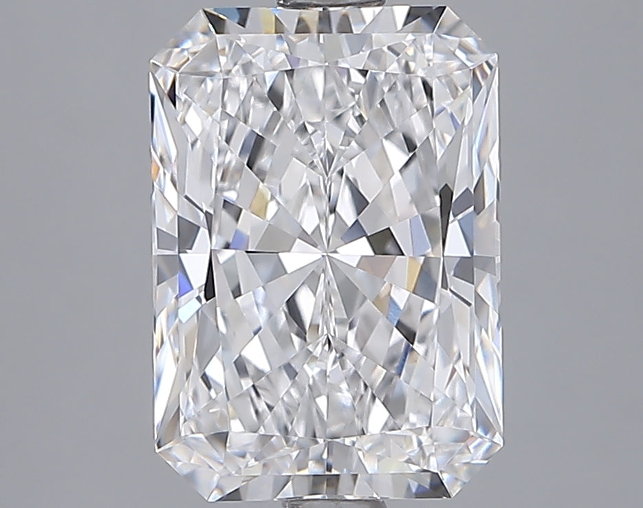 3.07 Carat Radiant Shaped, Ideal Cut, D Color, VVS1 Clarity, GIA Certified Lab Grown Diamond
