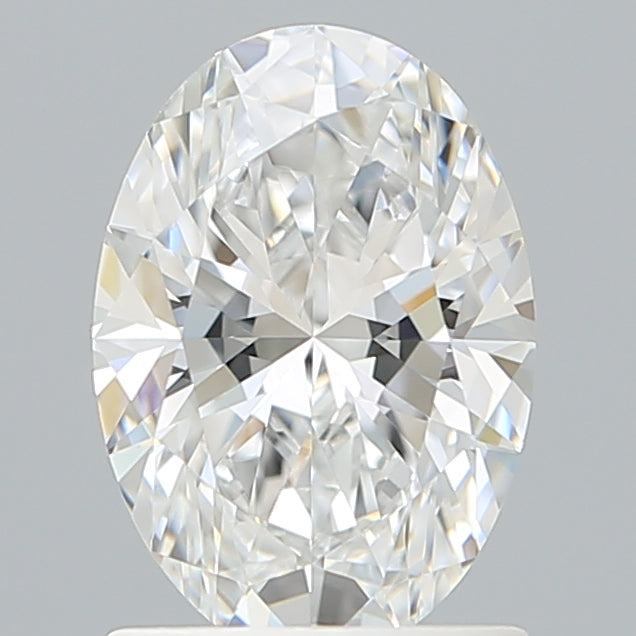 1.33 Carat Oval Shaped, Ideal Cut, D Color, VVS2 Clarity, IGI Certified Lab Grown Diamond