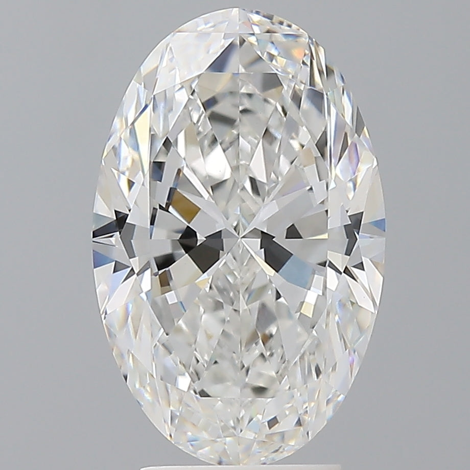 4.09 Carat Oval Shaped, Ideal Cut, E Color, VVS2 Clarity, IGI Certified Lab Grown Diamond