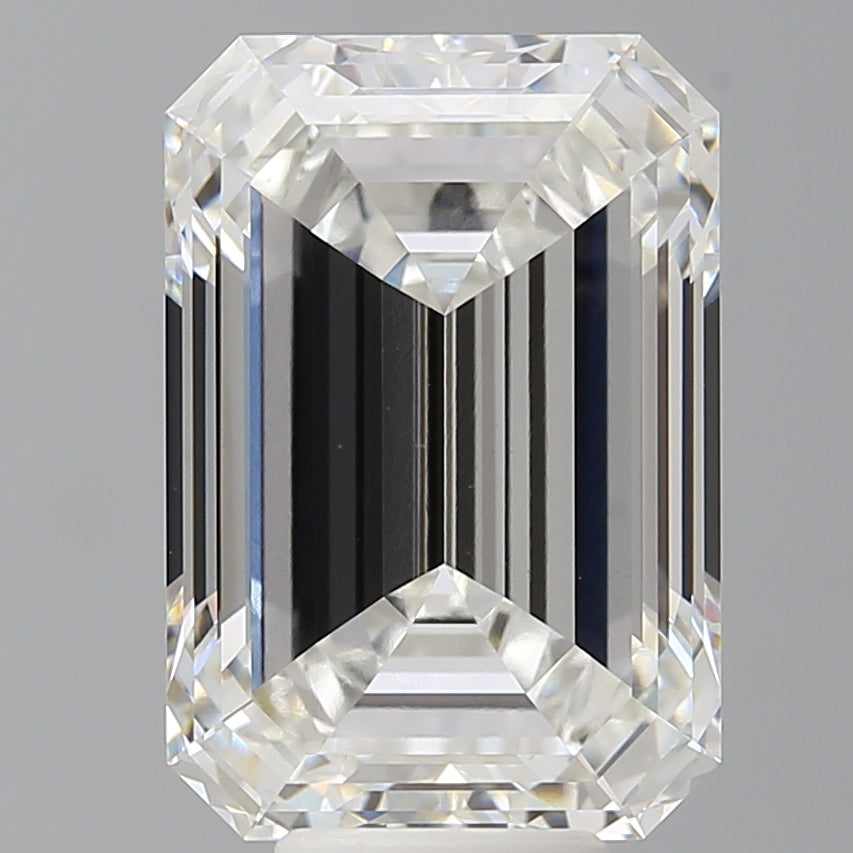8.59 Carat Emerald Shaped, Ideal Cut, F Color, VVS2 Clarity, IGI Certified Lab Grown Diamond