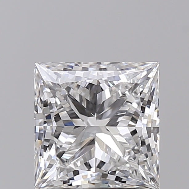 1.51 Carat Princess Shaped, Ideal Cut, D Color, VVS2 Clarity, IGI Certified Lab Grown Diamond