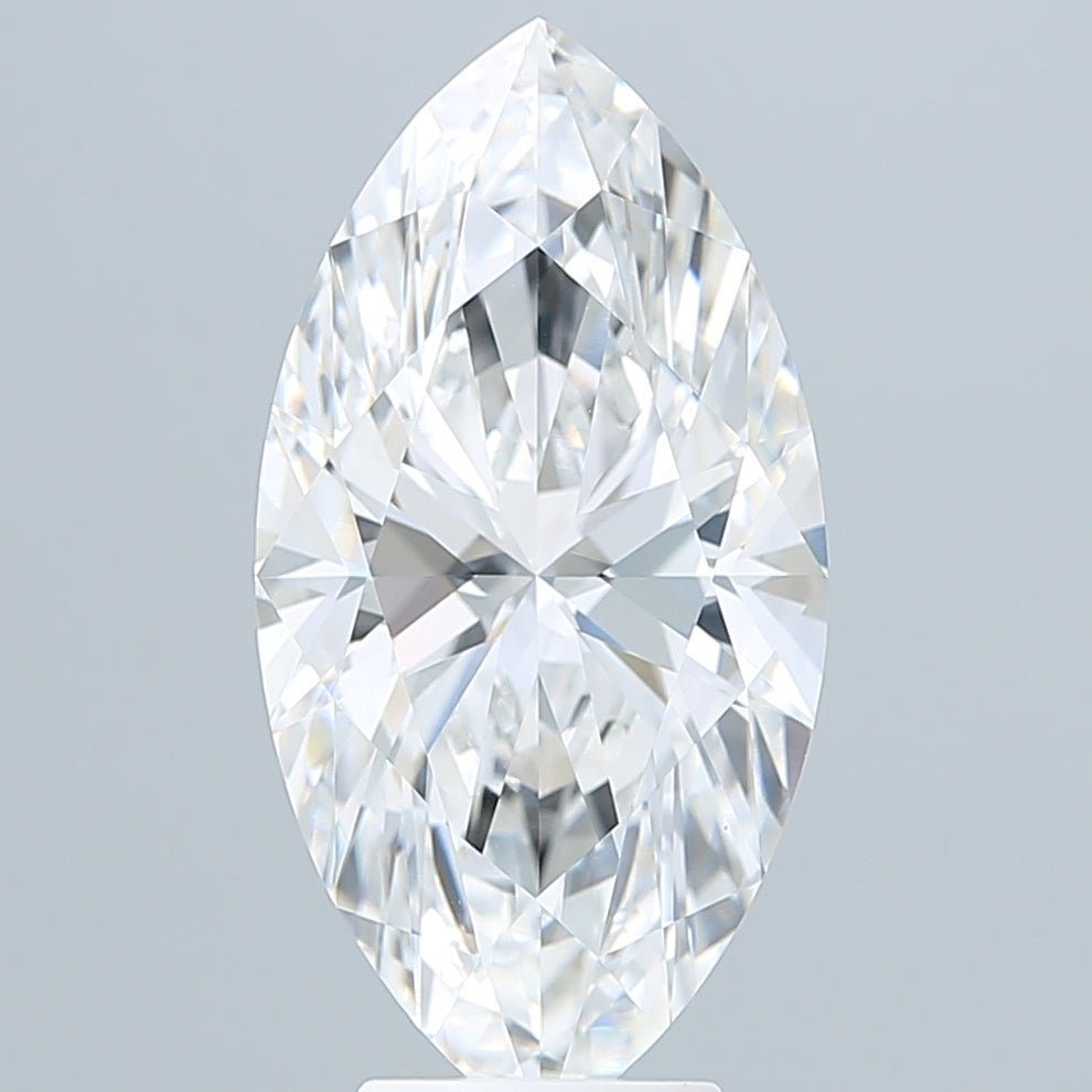 5.52 Carat Marquise Shaped, Ideal Cut, E Color, VVS1 Clarity, IGI Certified Lab Grown Diamond