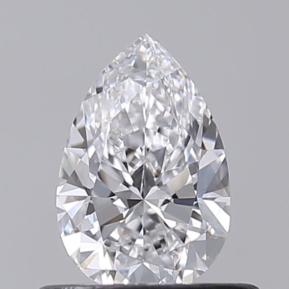 0.52 Carat Pear Shaped, Excellent Cut, D Color, VVS2 Clarity, IGI Certified Lab Grown Diamond