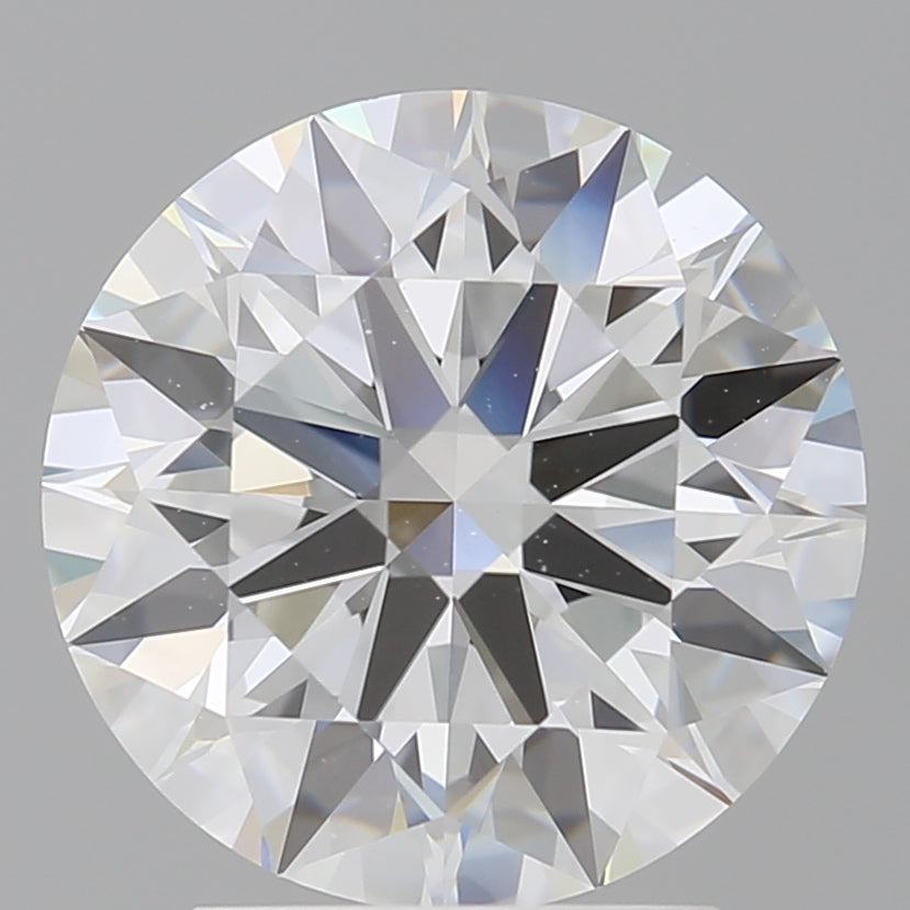 3.04 Carat Round Shaped, Ideal Cut, F Color, VVS2 Clarity, IGI Certified Lab Grown Diamond