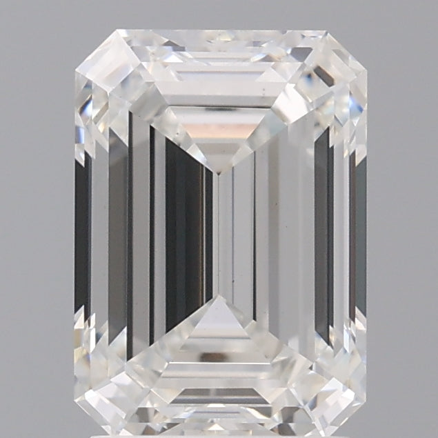 2.60 Carat Emerald Shaped, Ideal Cut, F Color, VS1 Clarity, IGI Certified Lab Grown Diamond