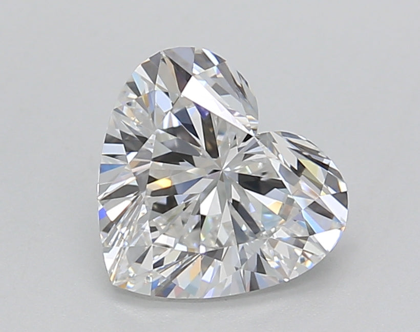 1.51 Carat Heart Shaped, Ideal Cut, E Color, VVS1 Clarity, GIA Certified Lab Grown Diamond