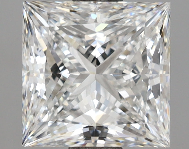 2.09 Carat Princess Shaped, Ideal Cut, D Color, VVS2 Clarity, IGI Certified Lab Grown Diamond