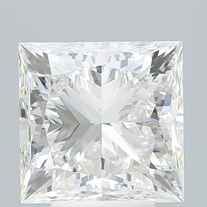 5.57 Carat Princess Shaped, Ideal Cut, E Color, VS1 Clarity, IGI Certified Lab Grown Diamond