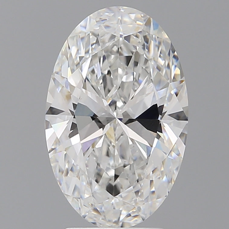 3.60 Carat Oval Shaped, Ideal Cut, E Color, VVS2 Clarity, IGI Certified Lab Grown Diamond