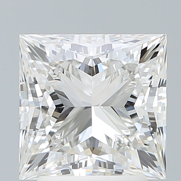 3.06 Carat Princess Shaped, Ideal Cut, F Color, VVS2 Clarity, IGI Certified Lab Grown Diamond