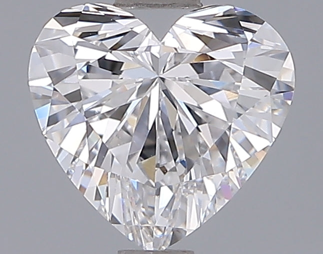 1.42 Carat Heart Shaped, Ideal Cut, D Color, VVS1 Clarity, IGI Certified Lab Grown Diamond