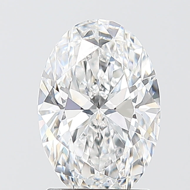 1.53 Carat Oval Shaped, Ideal Cut, D Color, VVS2 Clarity, IGI Certified Lab Grown Diamond
