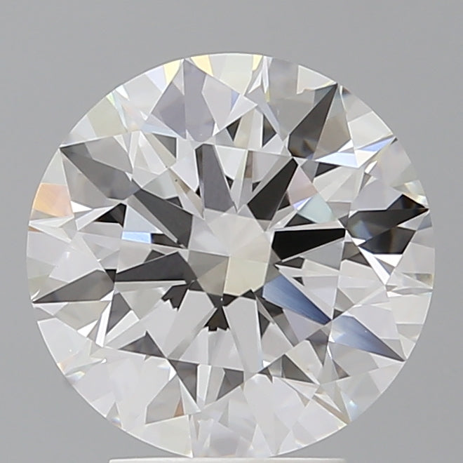 4.04 Carat Round Shaped, Ideal Cut, E Color, VVS2 Clarity, IGI Certified Lab Grown Diamond